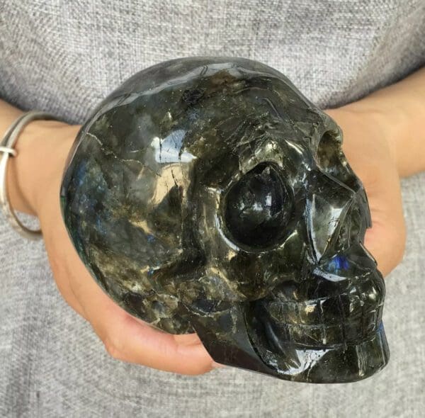 Labradorite Crystal Skull